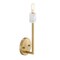 Designers Fountain Star Dust 5.25 in. 1-Light Brushed Gold Wall Sconce Light with Natural Marble Accent for Bathrooms D304C-WS-BG - alternate 9